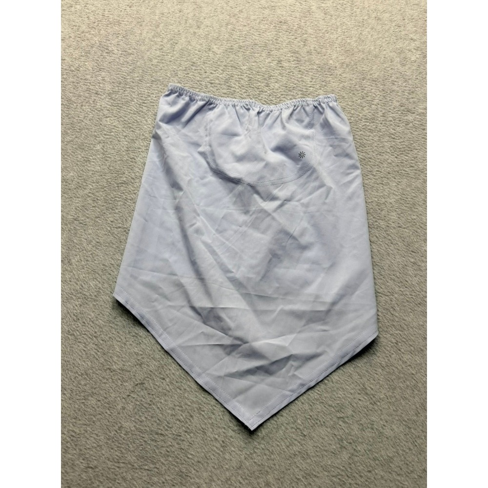 Athleta Flirty Skirtie Light Blue Asymmetrical Layering Mini Skirt Size Small